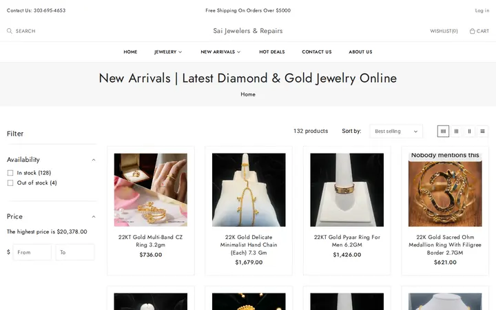/collections/new-arrivals — Sai Jewelers & Repair