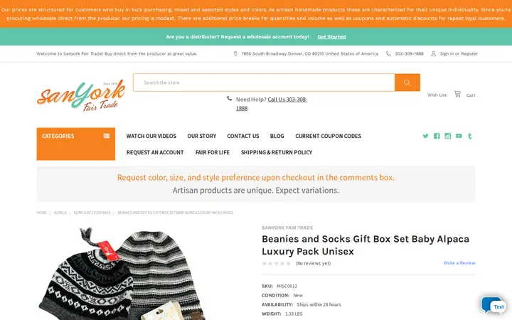 /beanies-and-socks-gift-box-set-baby-alpaca-luxury-pack-unisex — Sanyork Fair Trade