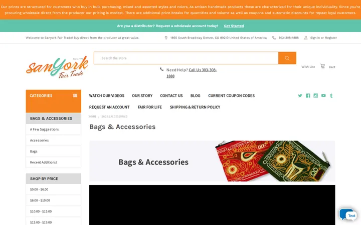 /bags-accessories — Sanyork Fair Trade