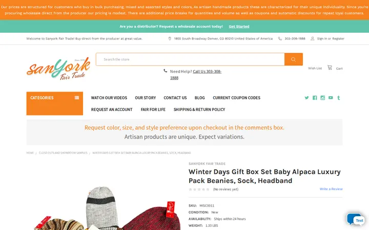 /winter-days-gift-box-set-baby-alpaca-luxury-pack-beanies-sock-headband — Sanyork Fair Trade