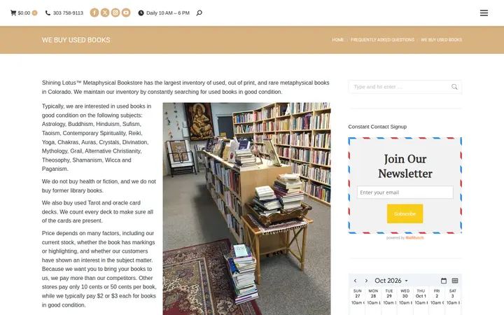 /frequently-asked-questions/we-buy-used-books — Shining Lotus Metaphysical Bookstore