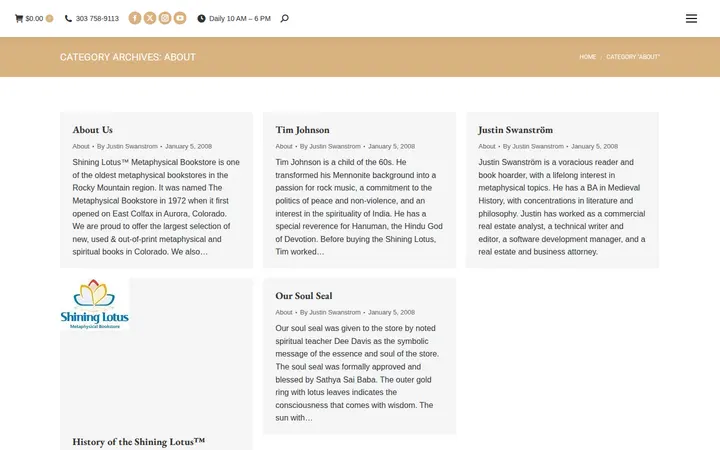 /category/about — Shining Lotus Metaphysical Bookstore
