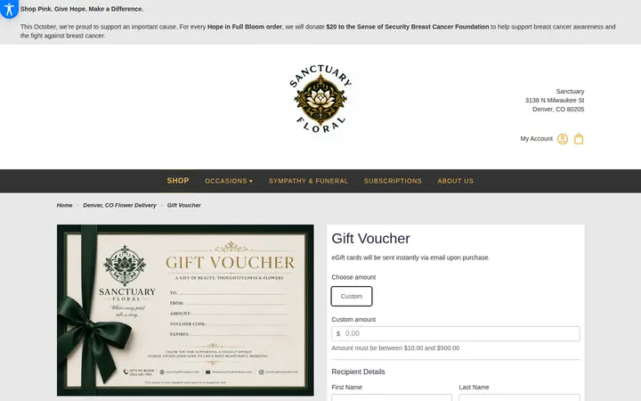 /denver-sanctuary/gift-voucher.html — Sanctuary