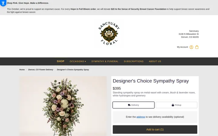 /denver-sanctuary/designer-s-choice-sympathy-spray.html — Sanctuary