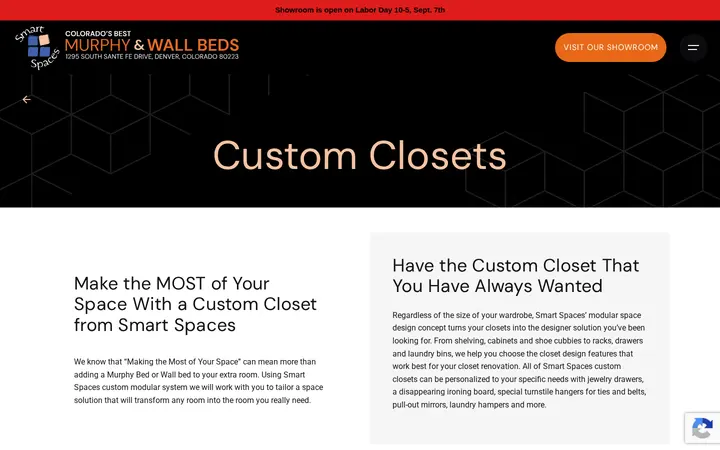 /custom-closets — Murphy & Wall Beds - Smart Spaces