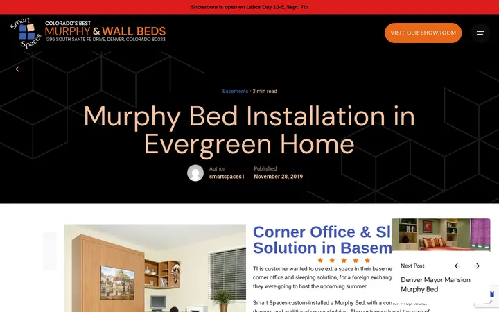 /murphy-bed-installation-in-evergreen-home — Murphy & Wall Beds - Smart Spaces
