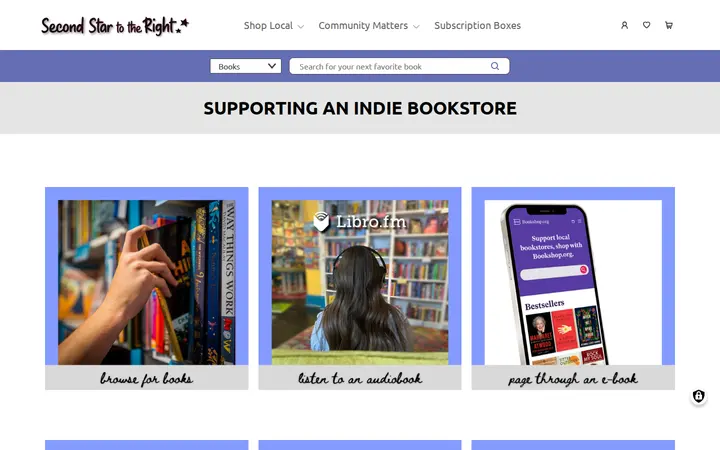 /supporting-indie-bookstore — Second Star to the Right Books