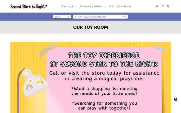 /our-toy-room — Second Star to the Right Books