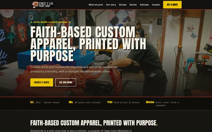 /faith-based-custom-apparel — Street2Life Print Shop