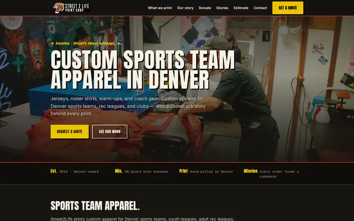 /sports-team-apparel-denver — Street2Life Print Shop