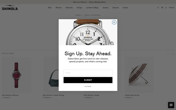 /collections/womens-new-arrivals — Shinola Cherry Creek Store
