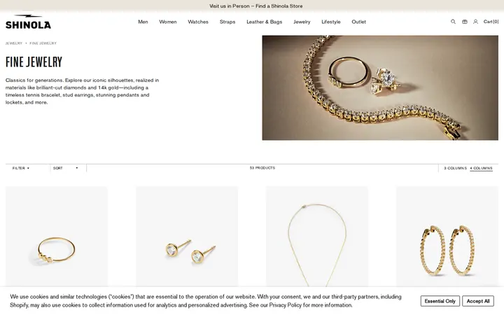 /collections/fine-jewelry — Shinola Cherry Creek Store