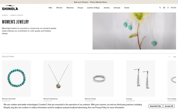 /collections/womens-jewelry — Shinola Cherry Creek Store