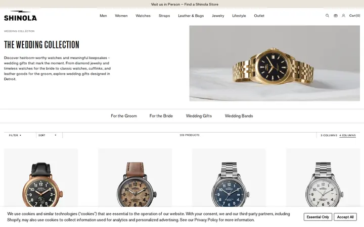 /collections/wedding-collection — Shinola Cherry Creek Store