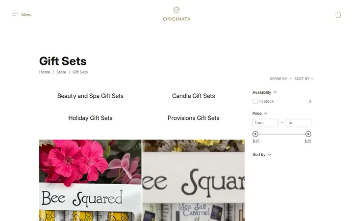 /products/gift-sets — Originata