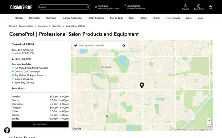 Website of Cosmo Prof