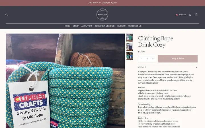 /products/climbing-rope-cozy — Three Arrows Gallery (TAG)
