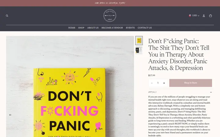 /products/dont-f-cking-panic-the-shit-they-don-t-tell-you-in-therapy-about-anxiety-disorder-panic-attacks-depression — Three Arrows Gallery (TAG)