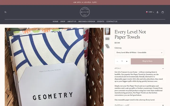 /products/geometry-not-paper-towels — Three Arrows Gallery (TAG)