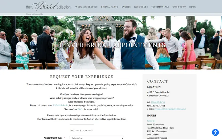 /book-an-appointment — The Bridal Collection