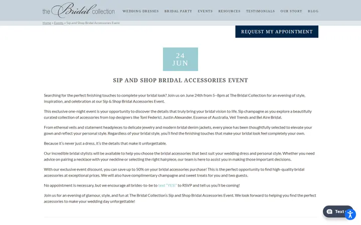 /event/sip-and-shop-bridal-accessories-event-2026 — The Bridal Collection