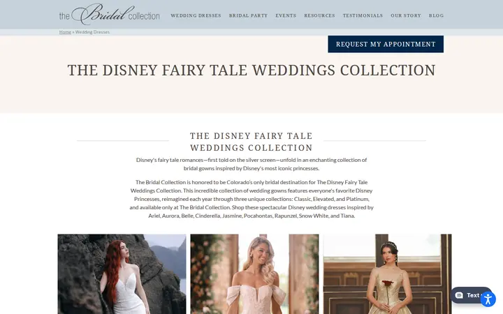 /disney-fairy-tale-weddings-collection — The Bridal Collection