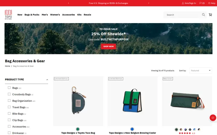 /collections/bag-accessories — Topo Designs Flagship Store