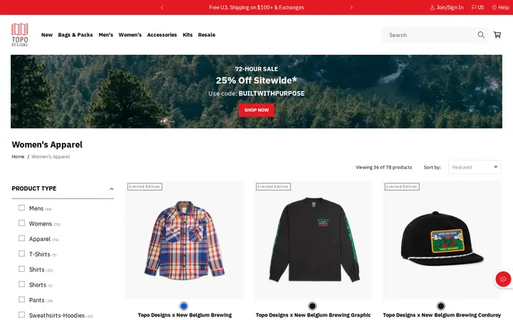 /collections/womens-apparel — Topo Designs Flagship Store