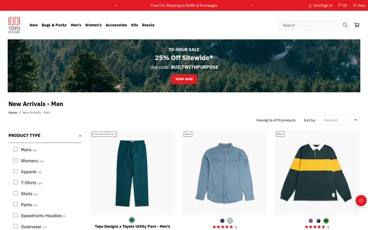 /collections/new-arrivals-men — Topo Designs Flagship Store