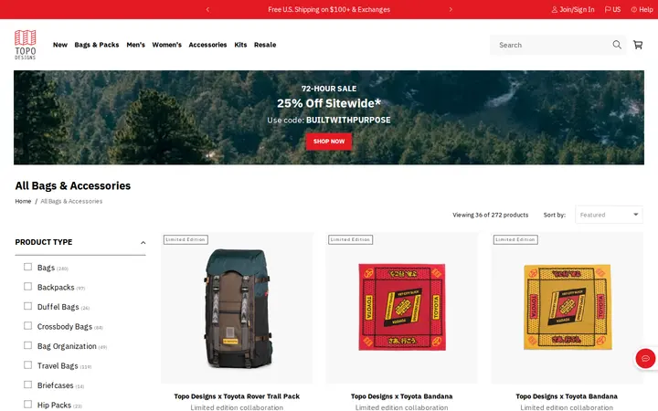 /collections/all-bags-accessories — Topo Designs Flagship Store