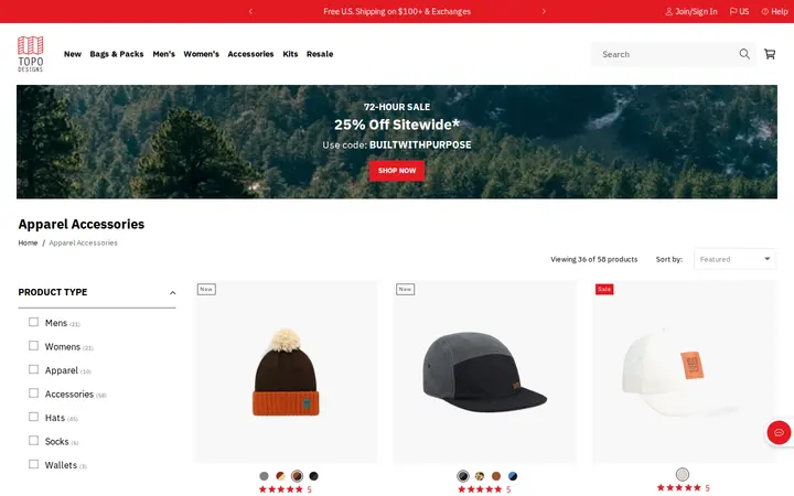 /collections/apparel-accessories — Topo Designs Flagship Store