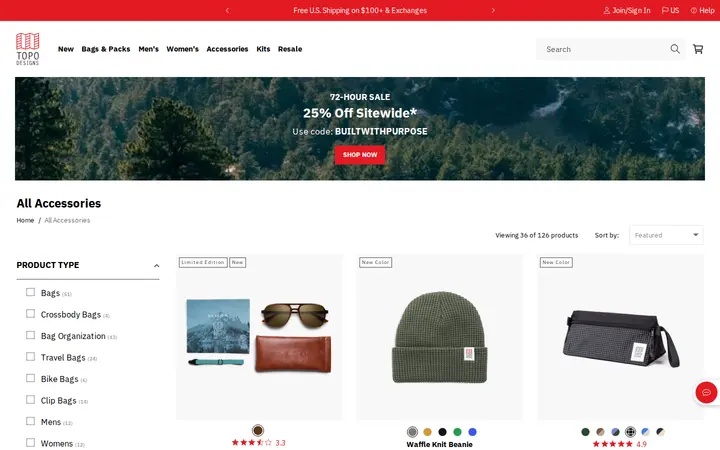 /collections/accessories — Topo Designs Flagship Store