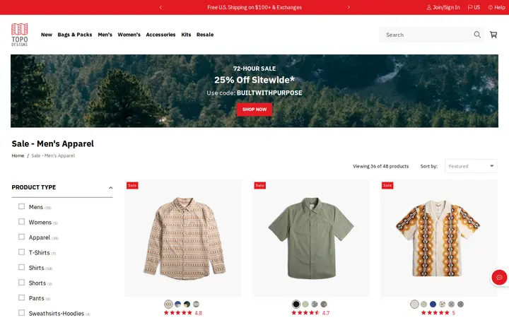 /collections/sale-mens-apparel — Topo Designs Flagship Store
