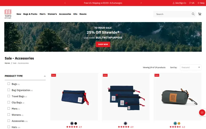 /collections/sale-accessories — Topo Designs Flagship Store