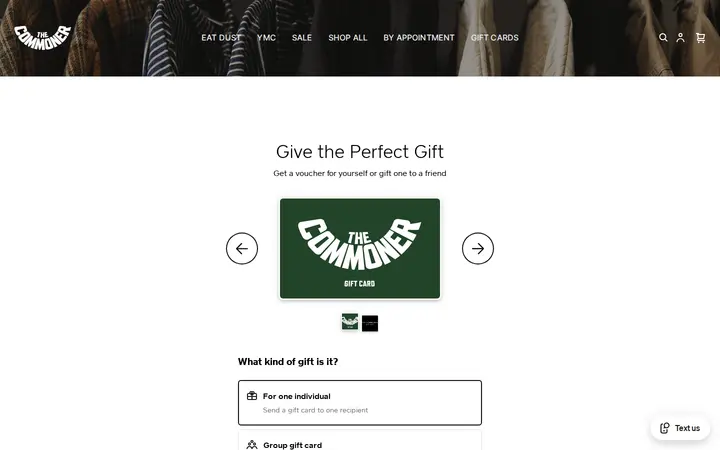/s/gift-cards — The Commoner