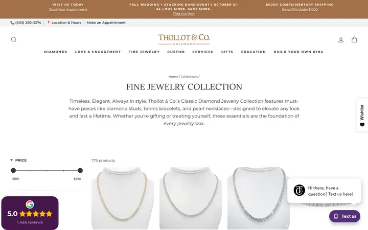 /collections/fine-jewelry — Thollot & Co. Jewelers