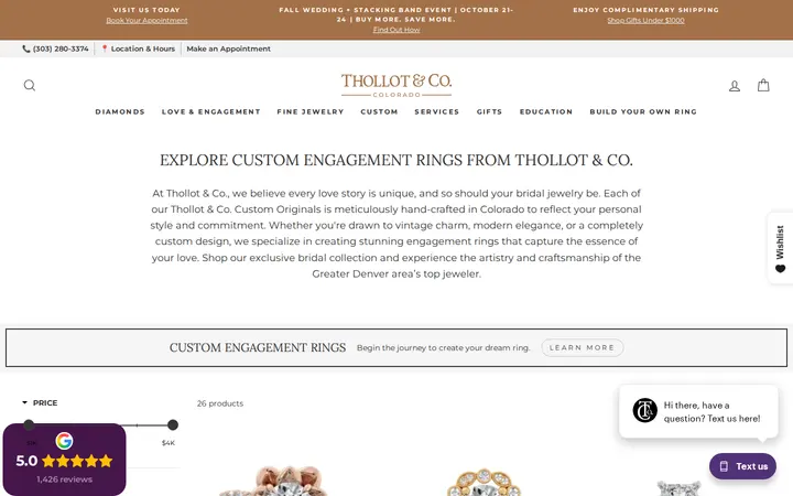 /collections/thollot-co-bridal — Thollot & Co. Jewelers