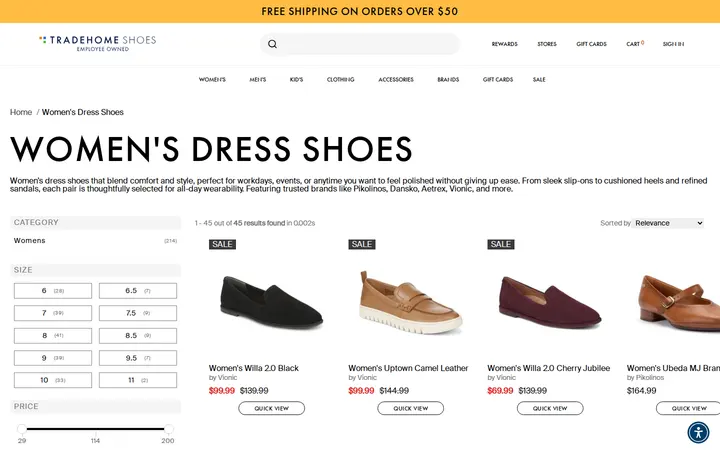 /collections/womens-dress — Tradehome Shoes