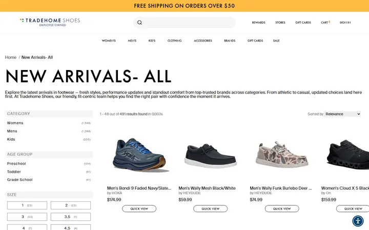 /collections/new-arrivals-all — Tradehome Shoes
