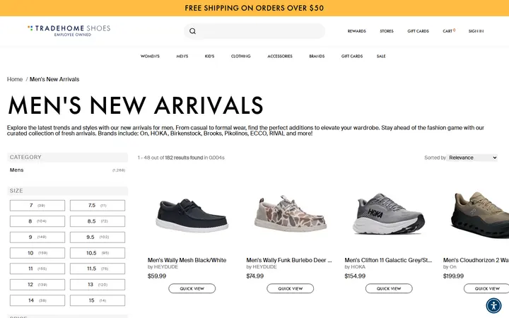 /collections/mens-new-arrivals — Tradehome Shoes