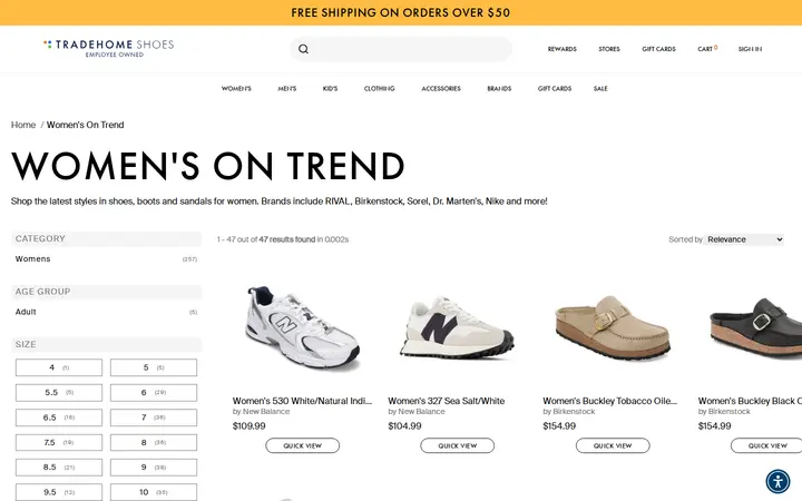 /collections/womens-on-trend — Tradehome Shoes