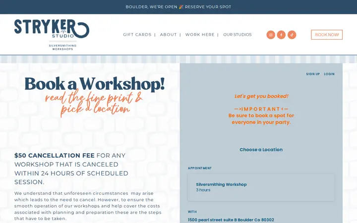 /appointments — Stryker Studio | DENVER