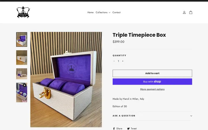 /collections/accessories/products/triple-timepiece-box — The Crown Collection