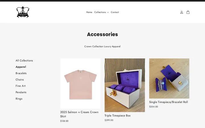 /collections/accessories — The Crown Collection