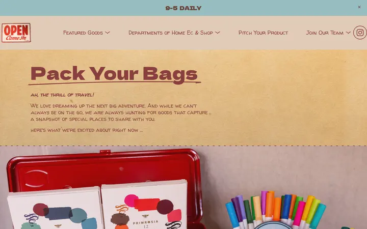 /pack-your-bags — Trunk Show