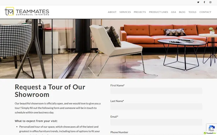 /book-a-showroom-tour — Teammates Commercial Interiors