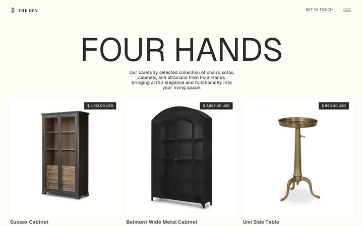 /projects/four-hands-collection — The Den - Cherry Creek