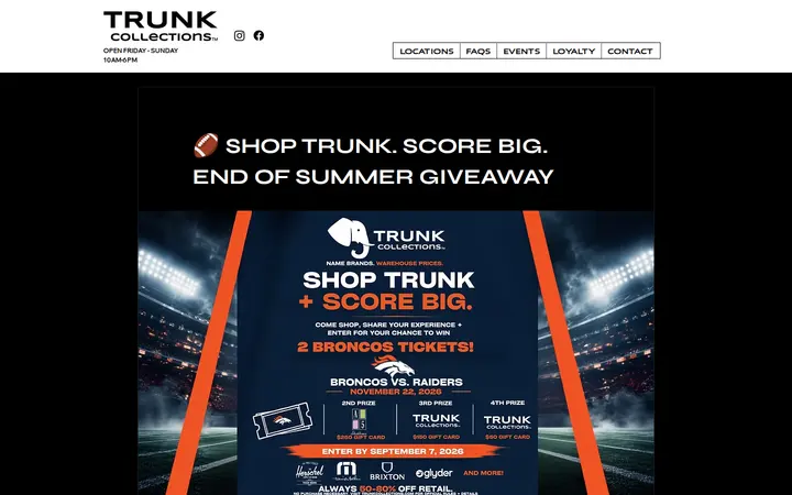 /eventsbroncotickets — Trunk Collections