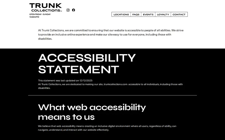 /accessibility-statement — Trunk Collections