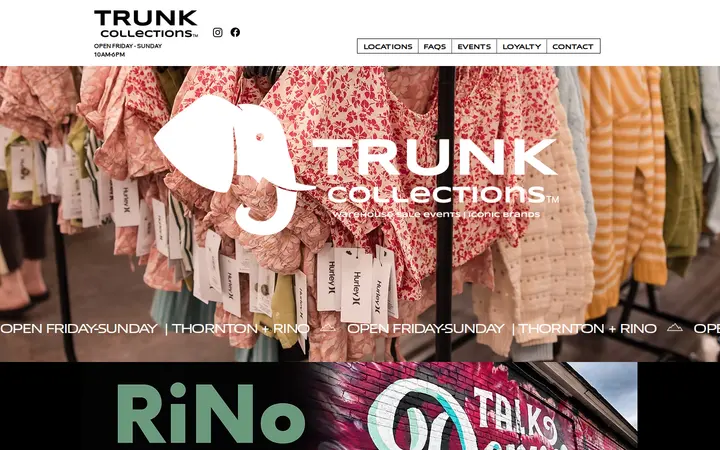 Website of Trunk Collections